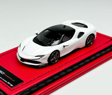 Load image into Gallery viewer, ART 1:64 White SF90 Stradale Hard Top Racing Sport Model Diecast Resin Car New Collection