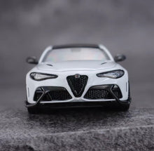 Load image into Gallery viewer, BBR 1:64 White Romeo Giulia GTA Sedan Sports Model Diecast Metal Car New Collection