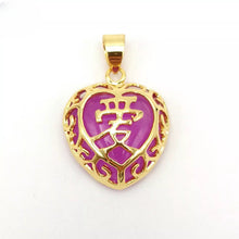 Load image into Gallery viewer, Nature Jade Love Pendant Necklace Gift Jewelry charm Blessing Adore Jewelry f