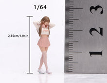 Load image into Gallery viewer, 1:64 Painted Figure Model Miniature Resin Diorama Sand Toy Headset Pinky Girl