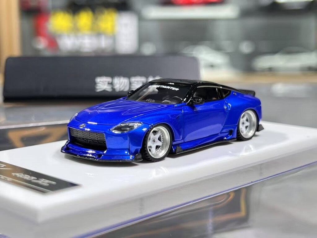 1/64 404 error NISSAN 日産　400Z 青 404Error 1:64 Blue 400Z Hatchback Racing Sports Model Diecast