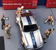 Load image into Gallery viewer, 1:64 Painted Figure Mini Model Miniature Resin Diorama Garage Repair Lady Girl