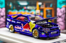 Load image into Gallery viewer, DK 1:64 HEC Blue JDM Skyline GTR R34 Racing Sports Model Diecast Metal Car New Collection