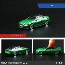 Load image into Gallery viewer, CCA 1:64 Green M4 Coupe Racing Sports Model Toy Diecast Metal Car BN