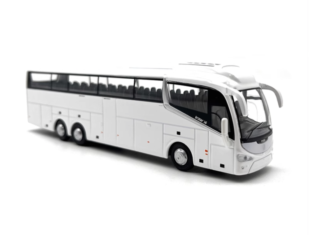 OXFORD 1:76 White Irizar I6 Travel City Tour Bus Model Diecast