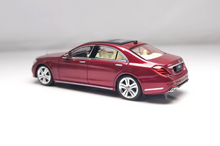 Load image into Gallery viewer, Glory 1:64 Wine Red S320L W222 Sedan Sports Model Diecast Metal Car New Collection