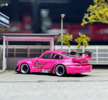 Load image into Gallery viewer, Flame 1:64 Pink Dinosaur #43 RWB 993 Sports Model Diecast Metal Car New Collection