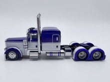 Load image into Gallery viewer, 1:64 596 Blue White Peterbilt W983 379 Truck Tractor Model Diecast Metal Car
