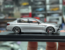 Load image into Gallery viewer, MJ 1:64 Silver M5 F90 Luxury Sedan Sports Model Diecast Metal Car New Collection