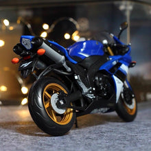 Load image into Gallery viewer, WELLY Blue 1:10 YZF R1 Sports Racing Heavy Model Diecast Metal Motorcycle
