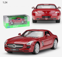 Load image into Gallery viewer, WELLY 1:24 SLS AMG Super Racing Sports Model Diecast Metal Car Display