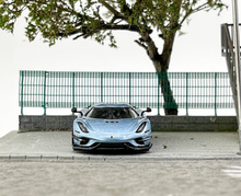 Load image into Gallery viewer, Tarmac 1:64 Blue Regera Racing Sports Model Diecast Metal Car New Collection