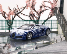 Load image into Gallery viewer, Mortal 1:64 Blue White Veyron SS Racing Sports Model Diecast Metal Car New Collection