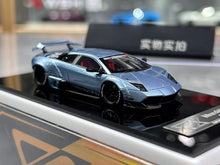 Load image into Gallery viewer, 404Error 1:64 Ice Blue Murcielago LBWK Sports Model Diecast Resin Car New Collection
