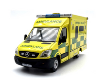 Load image into Gallery viewer, 1:76 Yellow Benz NCE Ambulance London Van Model Diecast Metal Car New Collection