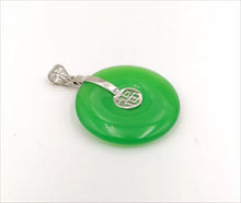 Load image into Gallery viewer, Nature Jade Pendant Necklace Gift Jewelry charm Blessing Fu Fortune Round Luck b