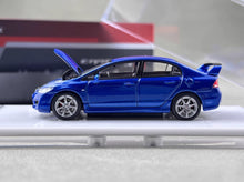 Load image into Gallery viewer, MH 1:64 Blue JDM Civic Type R FD2 Racing Sports Model Diecast Metal Car BN