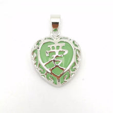 Load image into Gallery viewer, Nature Jade Love Pendant Necklace Gift Jewelry charm Blessing Adore Jewelry k