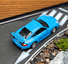 Load image into Gallery viewer, Tarmac 1:64 Blue 911 GT3 Type 996 Sports Model Diecast Metal Car New Collection