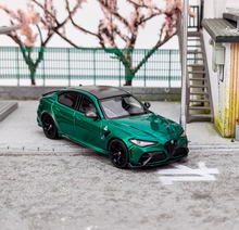 Load image into Gallery viewer, BBR 1:64 Green Romeo Giulia GTA Spoiler Sports Diecast Model Metal Car New