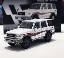 Load image into Gallery viewer, Masdi 1:64 White Land Cruiser LC76 ORV SUV Sports Model Diecast Metal Car New Collection