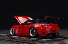 Load image into Gallery viewer, YM 1:64 Red Miata MX5 Pandem Roadster Convertible Model Diecast Resin Car New