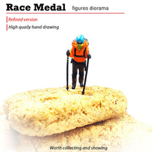Load image into Gallery viewer, 1:64 Painted Figure Mini Model Miniature Resin Diorama Toy Mountain Climber Lady
