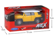 Load image into Gallery viewer, WELLY 1:36 Yellow Land Cruiser FJ SUV Sports Model Diecast Toy Metal Car BN