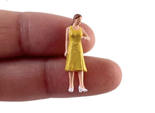 Load image into Gallery viewer, 1:64 Painted Figure Model Miniature Resin Diorama Yellow Dress Lady Suit Man Toy New