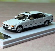 Load image into Gallery viewer, DCM 1:64 White 1996-98 E38 L7 728il Luxury Sedan Model Diecast Metal Car New