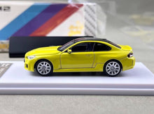 Load image into Gallery viewer, Howie 1:64 Yellow M2 G87 Coupe Widebody Sports Model Diecast Metal Car New Collection
