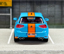 Load image into Gallery viewer, Zoom 1:64 Blue Gulf VW Golf 7R VII GTI Coupe Sport Model Diecast Metal Car New Collection