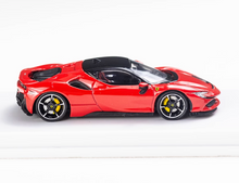 Load image into Gallery viewer, MJ 1:64 Red SF90 Hard Top Racing Sports Model Diecast Metal Car New Collection
