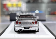 Load image into Gallery viewer, BZMW 1:64 Silver Skyline GTR R34 NISMO Z-Tune Sport Model Diecast Resin Car