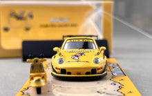 Load image into Gallery viewer, ZJWJ 1:64 Yellow RWB 993 Motorcycle Sports Model Diecast Metal Car New Collection