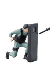 Load image into Gallery viewer, 1:64 Painted Figure Mini Model Toy Miniature Car Scenes Resin Police Man Shield