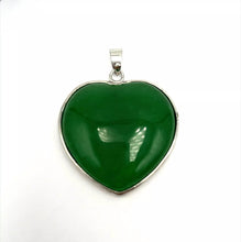 Load image into Gallery viewer, Nature Jade Heart Love Pendant Necklace Gift Jewelry charm Blessing Jewelry a