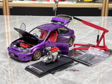 Load image into Gallery viewer, MH 1:18 Purple Civic Type R EK9 B16B Vtec Engine Model Diecast Metal Car New Collection