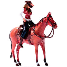Load image into Gallery viewer, 1:24 Painted Figure Model Miniature Resin Diorama Sand Girl Riding Horse Set