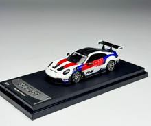 Load image into Gallery viewer, OM 1:64 White Decal 992 GT3 RS Sports Model Diecast Metal Car Box New Collection