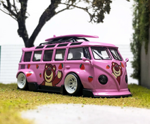 Load image into Gallery viewer, 1:64 Flame Pink VW T1 Van Camper Kombi Sports Model Diecast Metal Car New Collection