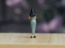 Load image into Gallery viewer, 1:64 Painted Figure Model Miniature Resin Diorama Toy Sand Green Qipao Lady Girl