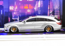 Load image into Gallery viewer, MJ 1:64 HEC Silver CLS 63 VIP Wagon Sports Model Diecast Metal Car New Collection