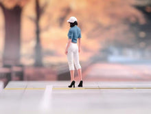 Load image into Gallery viewer, 1:64 Painted Figure Model Miniature Resin Diorama Sand Casual Trendy Girl Lady