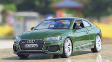 Load image into Gallery viewer, Bburago 1:24 Green RS5 Coupe Racing Sports Model Toy Diecast Metal Car Box BN