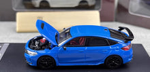 Load image into Gallery viewer, Motorhelix 1:64 Blue JDM Civic Type R FL5 Sports Model Diecast Metal Car New