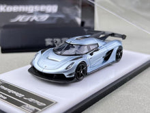 Load image into Gallery viewer, HKM 1:64 Ice Blue Jesko Attack Racing Sports Model Diecast Metal Car New Collection