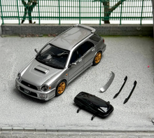 Load image into Gallery viewer, 1:64 Furuya Silver Impreza WRX STI VII 7 Wagon Sport Model Diecast Metal Car