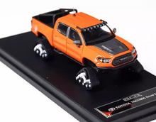 Load image into Gallery viewer, GCD 1:64 Orange Tacoma Pickup Truck Snow Sports Model Diecast Metal Car New Collection