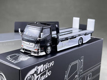 Load image into Gallery viewer, MT 1:64 Black LB H300 Flatbed Tow Truck Custom Model Diecast Metal Car New Collection